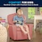 Flash Furniture Kids Recliner, 25" to 39" x 28", Upholstery Color: Pink, Weight Capacity: 90 lb. BT-7950-KID-PINK-GG - alternate 9